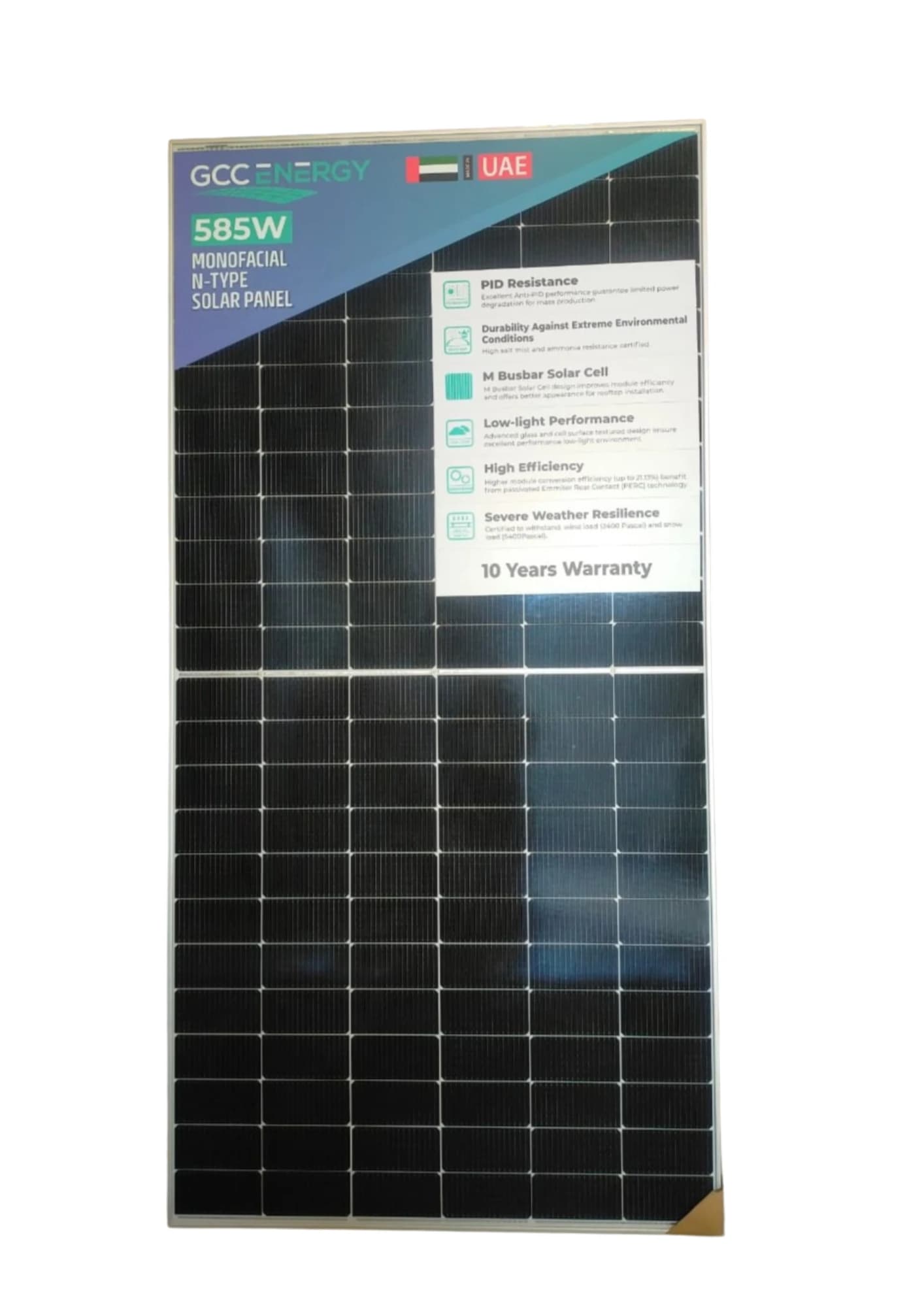 585W Monofacial Solar Panel